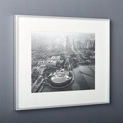 Gallery Brushed Silver Picture Frame-18''x24''