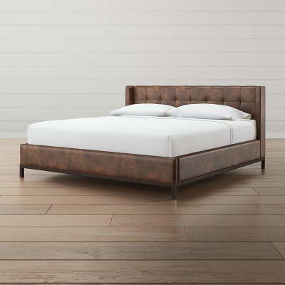 Maxwell King Leather Tufted Bed-King