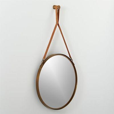 VICTOR LEATHER MIRROR