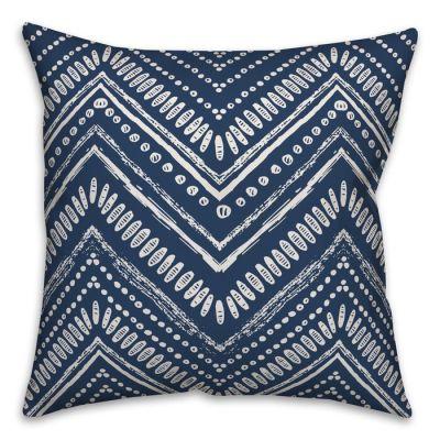 Allison Abstract Chevron Pillow With Insert-16"x16"