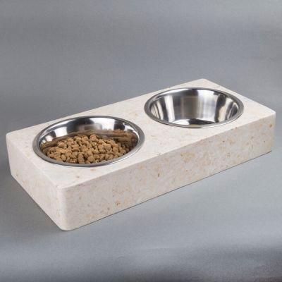 Double Pet Food and Water Feeding Bowl