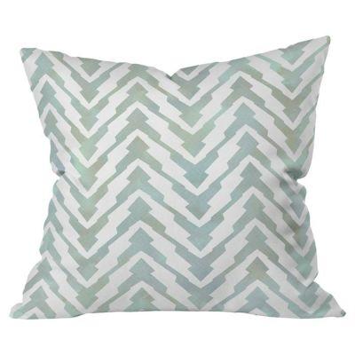 Pastel Zigzag Outdoor Throw Pillow With Insert-18"x18"