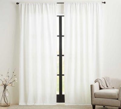 Belgian Flax Linen Rod Pocket Blackout Curtain