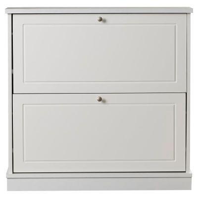 Two Row 10 Pair Shoe Storage Cabinet