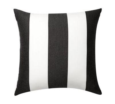 Sunbrella Awning Striped Indoor Outdoor Pillows With Insert-18"x18"