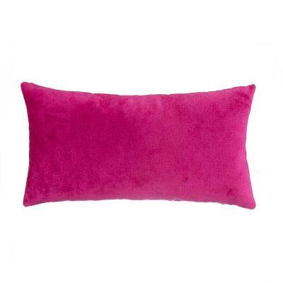 Guice Velvet Lumbar Pillow With Insert-22"x12"