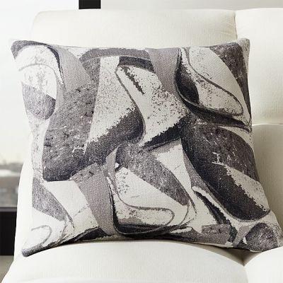 Abstract Linen Marble Pillow-23"x23"