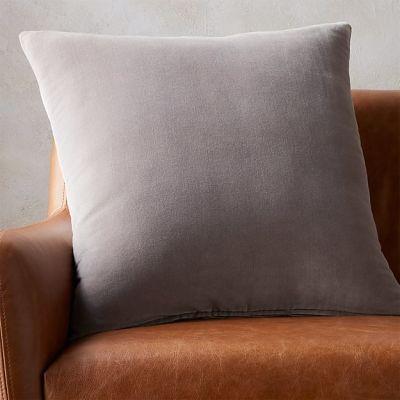 Leisure Grey Pillow With Insert-23"x23"