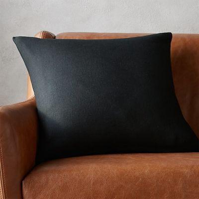 Linon Black Pillow With Insert-20"x20"