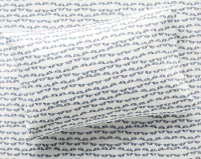 Organic Navy Scallop Pillowcase