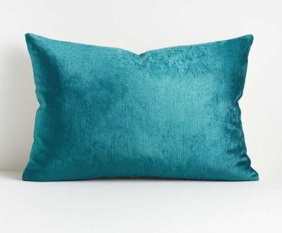 Viva Turquoise Crushed Velvet Pillow