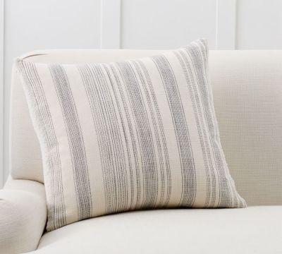 Hawthorn Stripe Sherpa Back Pillow Cover
