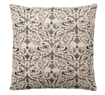 Reilley Linen Embroidered Pillow Covers No Insert-22"x22"