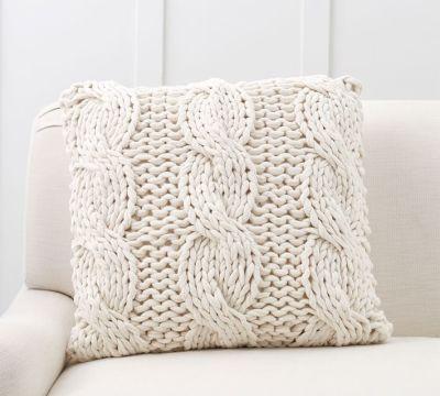 Colossal Handknit Pillow Covers no insert
