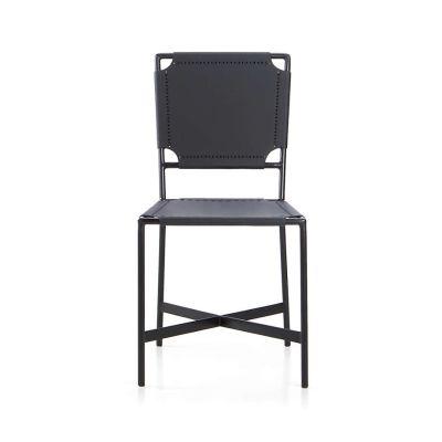 Laredo Black Leather Dining Chair