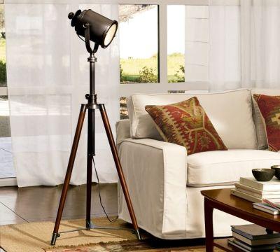 Photographers Adjustable Tripod Metal Floor Lamp 