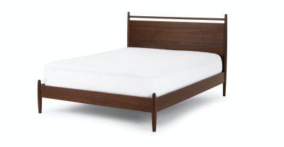 Lenia Panel Walnut Bed-King