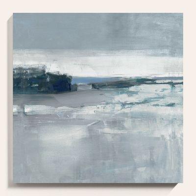Horizon in Blue Abstract Art