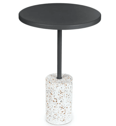 Narro Terrazzo Dark Gray Side Table