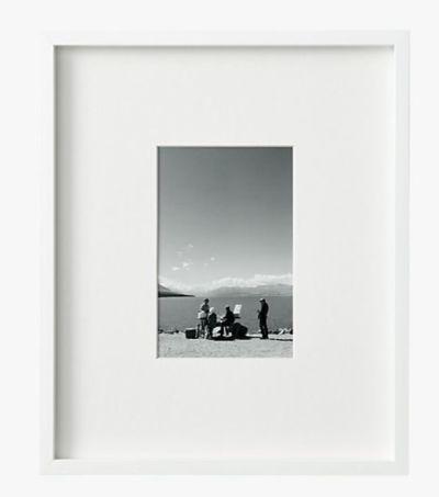 GALLERY WHITE FRAME WITH WHITE MAT-18.5x18.5