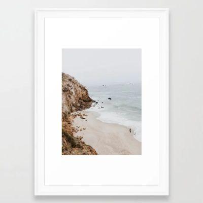 malibu coast california Framed Art Print