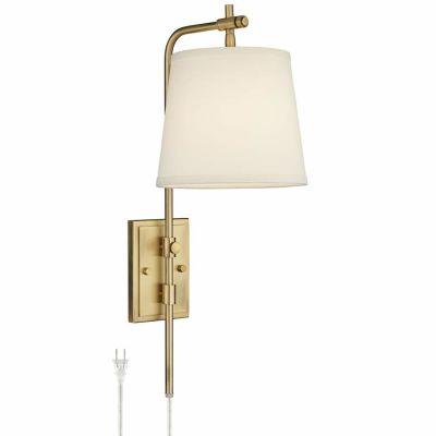 Seline Warm Gold Adjustable Plug In Wall Lamp