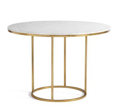 Delaney Round Marble Pedestal Dining Table