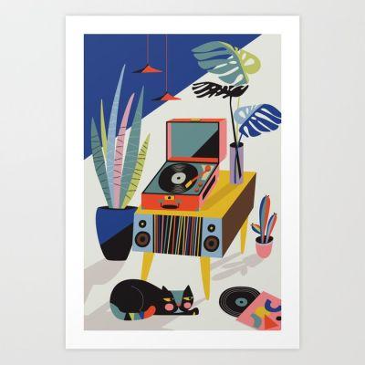 Chill out Saturday Art Print