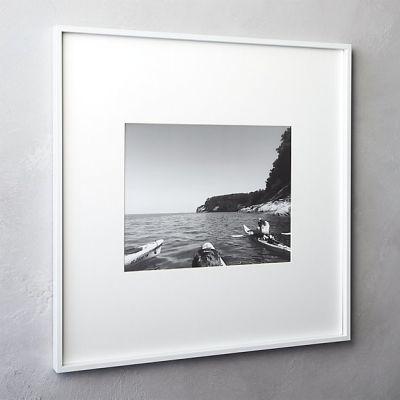 GALLERY WHITE FRAME WITH WHITE MAT