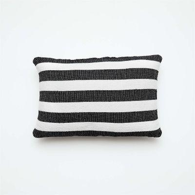 Cap Striped Outdoor Pillow With Insert-20"x12"