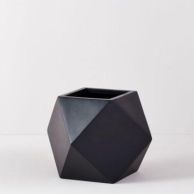 Faceted Modern Fiberstone Planters