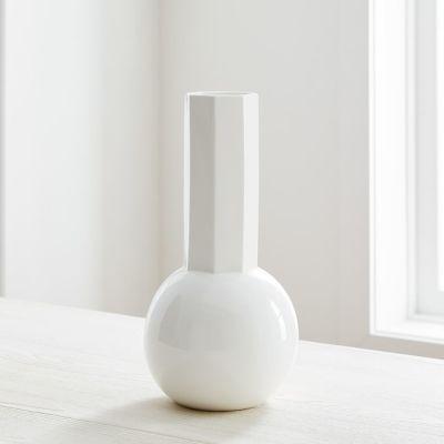 White Porcelain Urn Vases