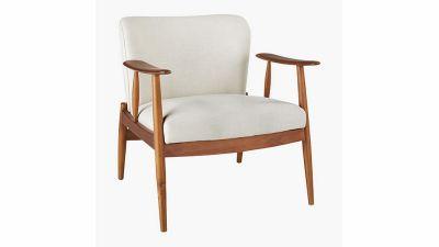 Troubadour Natural Wood Frame Chair-29.5''x31''