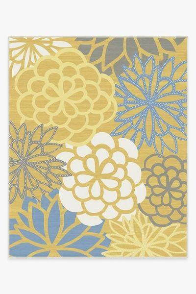 Emma Floral Yellow Rug-8'x10'