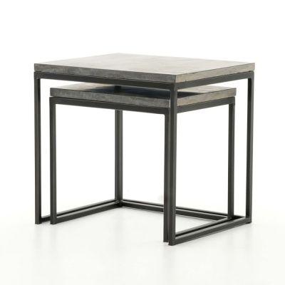 Limestone and Iron Nesting Tables
