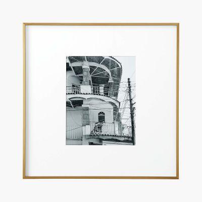 GALLERY BRASS FRAME WITH WHITE MAT-11''x14''