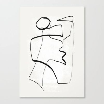 Abstract line art 6 Canvas Print