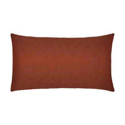 Terracotta Valles Throw Pillow With Insert-20"x12"