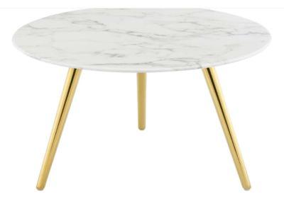 Lippa Round Artificial Marble Coffee Table