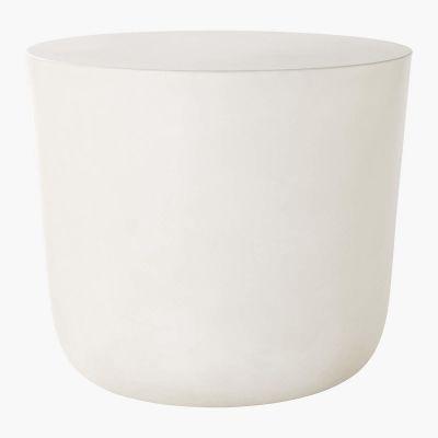 CAP IVORY CEMENT SIDE TABLE