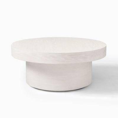 Volume Round Pedestal Coffee Table Wood