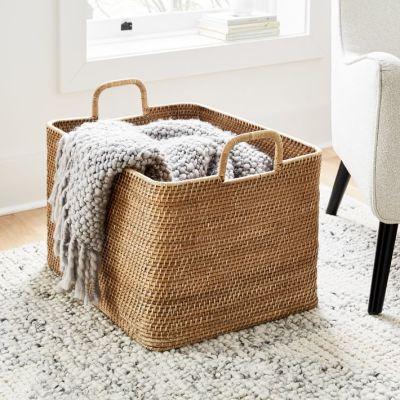 Modern Weave Basket Storage Collection Natural