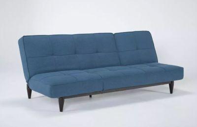 Paige Blue Convertible Sofa Chaise Sleeper