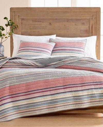 Rustic Yarn Dyed Stripe Cotton TwinTwin XL Quilt