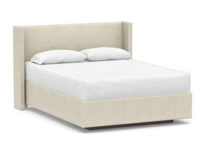 Elliot Shelter Upholstered Footboard Storage Platform Bed-King