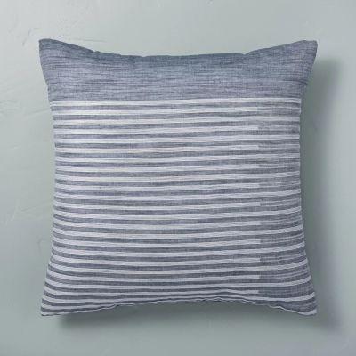 Faded Stripe Throw Pillow With Insert-18"x18"