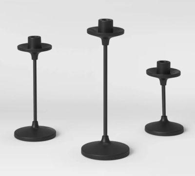 Tapers Metal Candle Holder Black Threshold