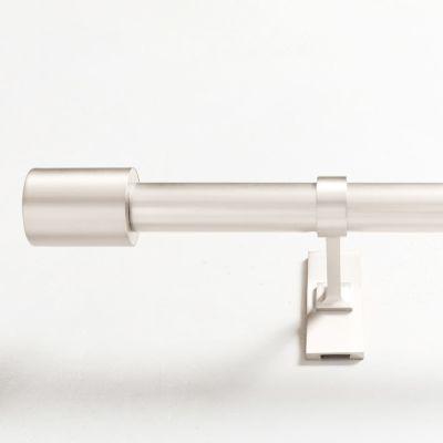 Oversized Adjustable Metal Rod Brushed Nickel 108''-144