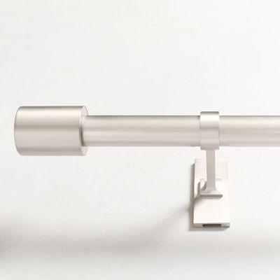 Oversized Adjustable Metal Rod Brushed Nickel 28''48''