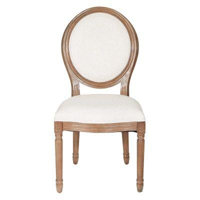 Haleigh Upholstered King Louis Back Side Chair